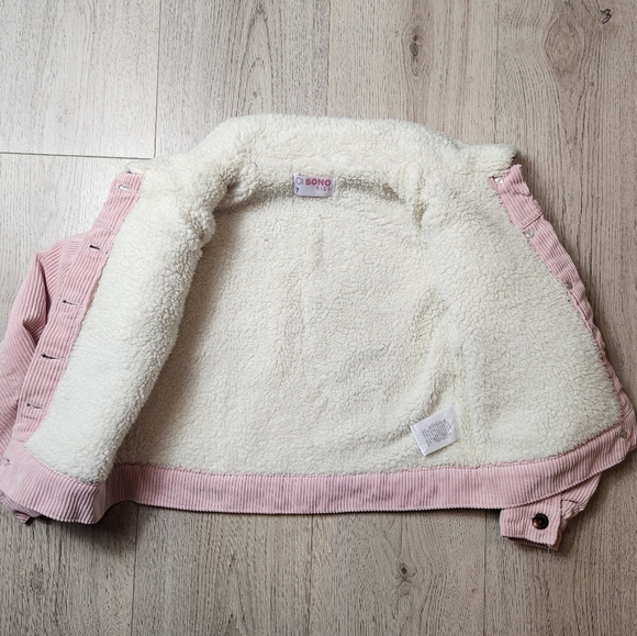 CI SONO Kids Fleece Lined Jacket Size 7 Girls - Picture 3 of 4
